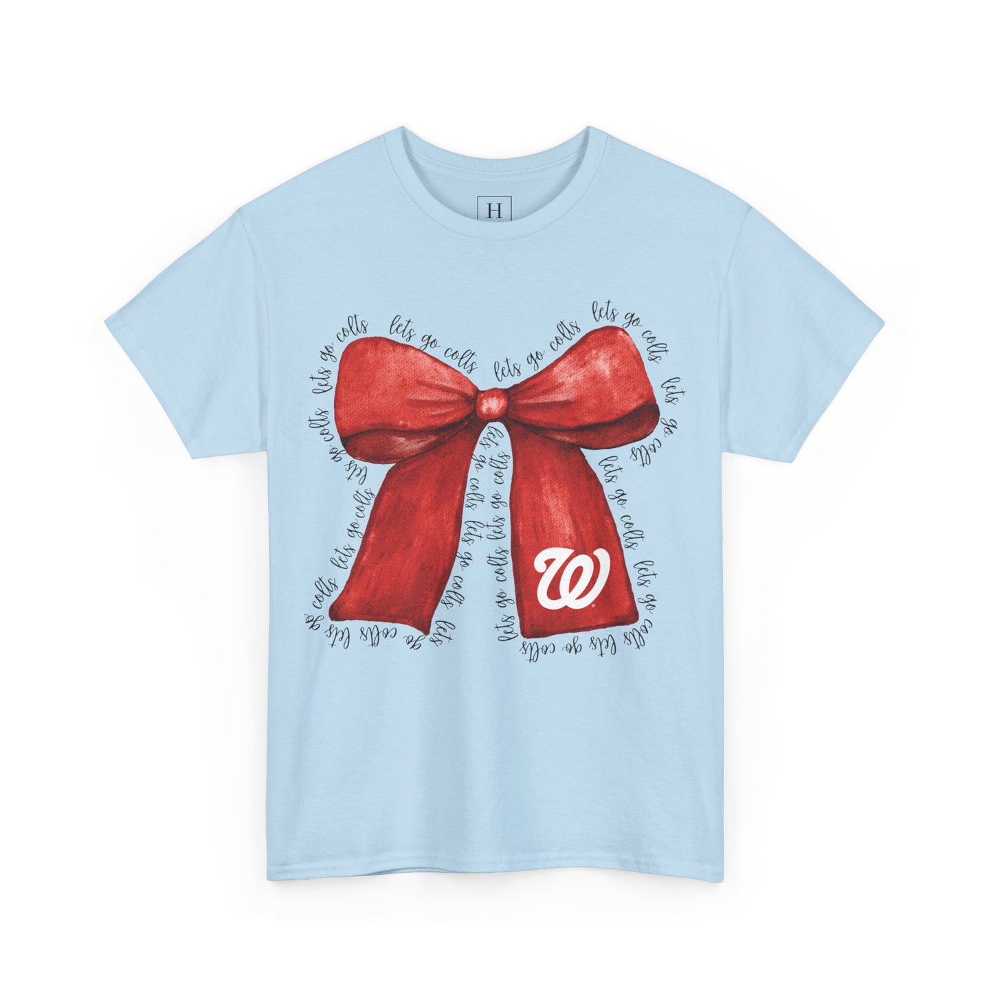 Let's Go Colts Bow - W Logo Unisex T-Shirt