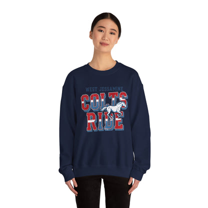 Crewneck Sweatshirt - West Jess RIDE COLTS Sweater