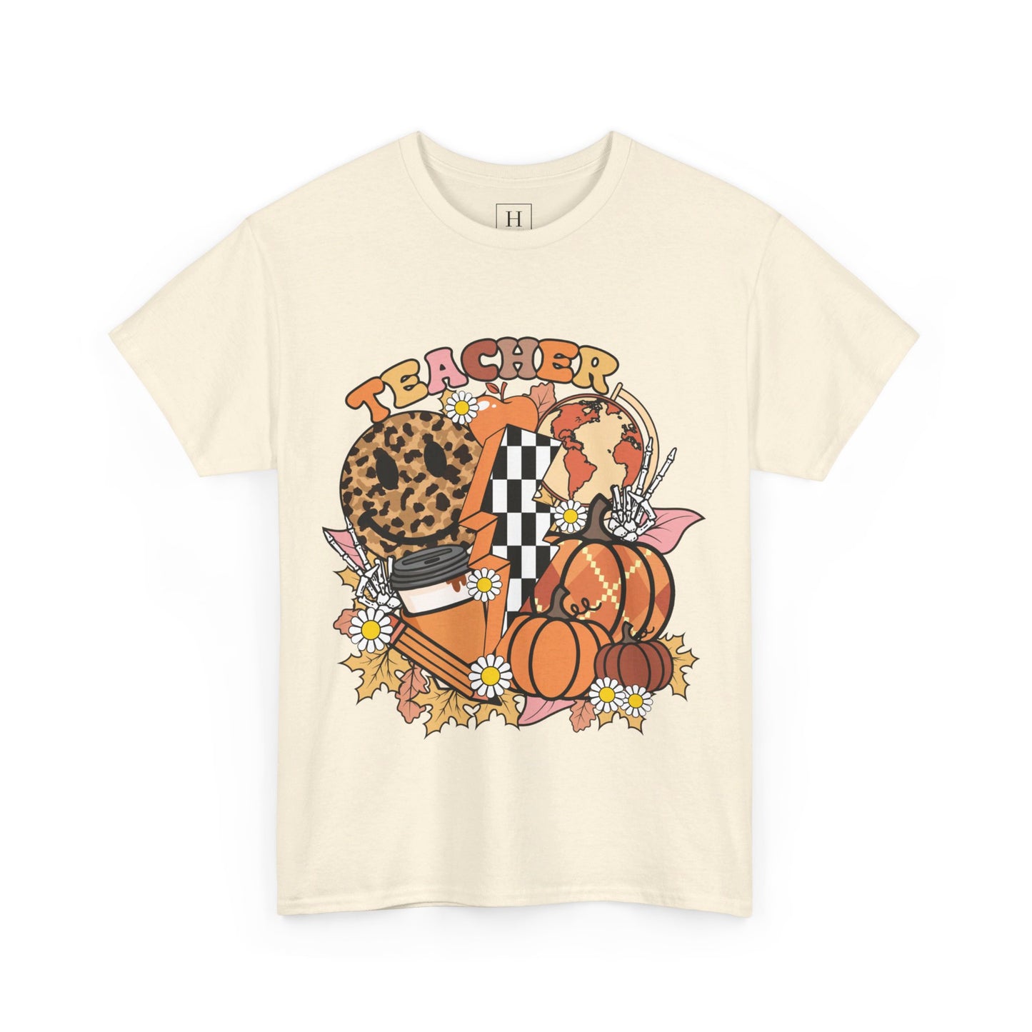Fall Retro Teacher T-Shirt