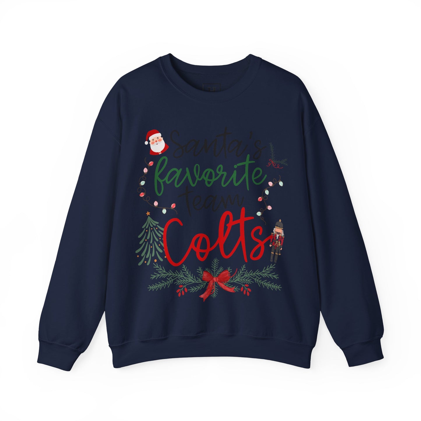 Santa's Favorite Team - COLTS - Christmas Sweatshirt - Unisex