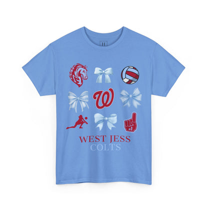 Volleyball Coquette Bows Unisex Tee - West Jessamine
