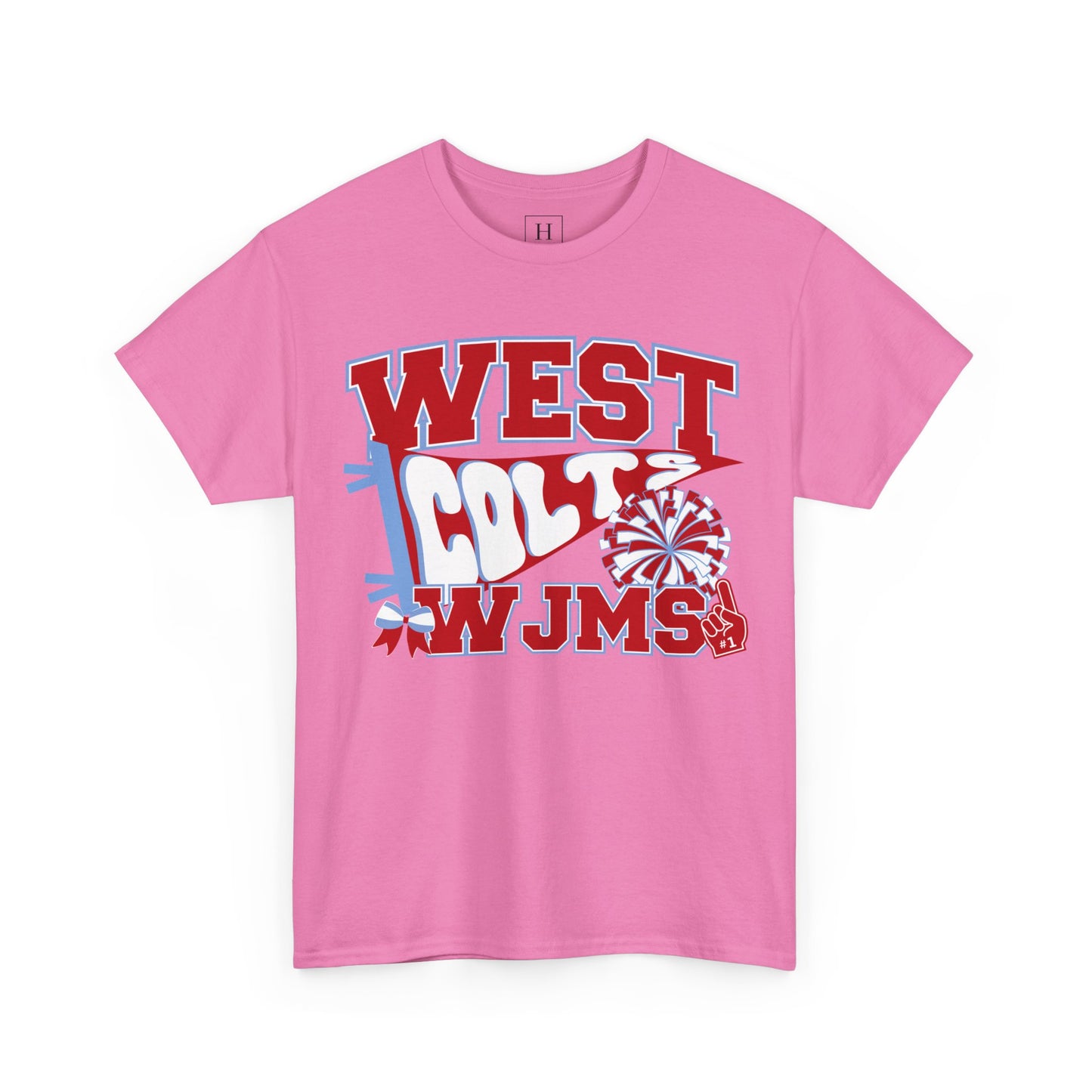 West Jessamine WJMS Colts Fan Tee —  Front & Back Unisex Tee