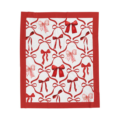 Red Bow Coquette Blanket