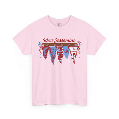 WJMS : West Jessamine Pennant Flags - Unisex Shirt