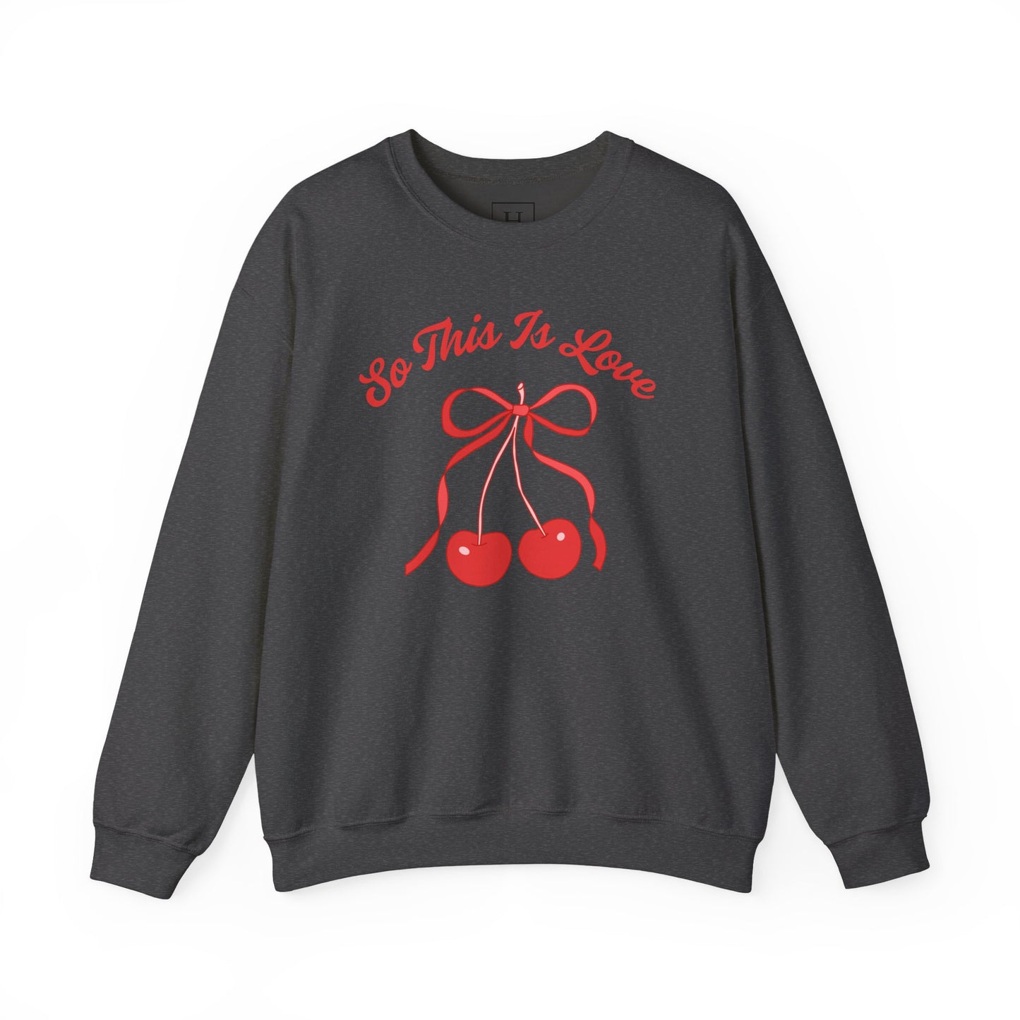 So This Is Love Cherry Bow Sweatshirt