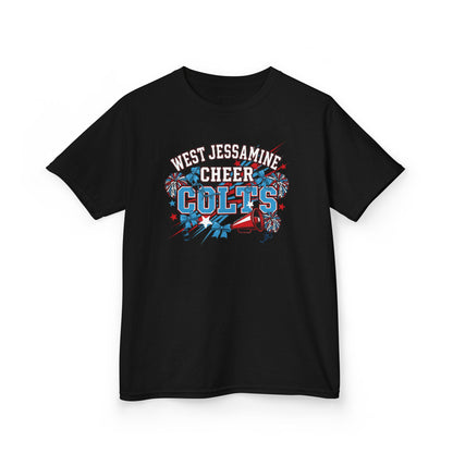 YOUTH - - West Jessamine Cheer COLTS - Poms, Bows, Stars - Unisex Shirt