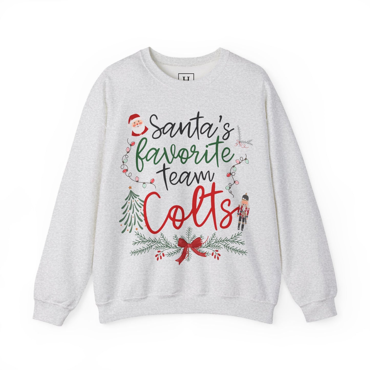 Santa's Favorite Team - COLTS - Christmas Sweatshirt - Unisex