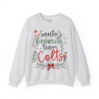 Santa's Favorite Team - COLTS - Christmas Sweatshirt - Unisex