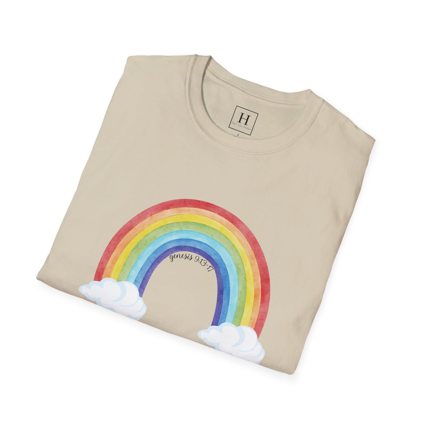 Rainbow God's Promise Genesis 13 Christian T-shirt