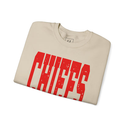 KC KANSAS CITY Chiefs  - KC on Right Sleeve - Unisex Sweatshirt