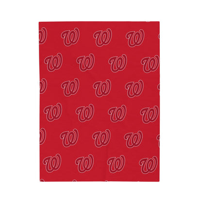 Cozy Velveteen Microfiber WEST JESSAMINE Blanket for Home Decor, Perfect for Gifting, Sports Fans, Game Day, Cozy Evenings, Home Accent