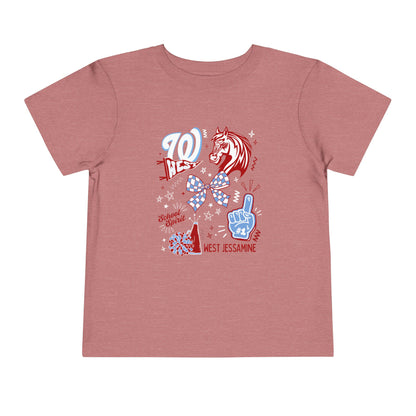 Toddler; West Jessamine Coquette School Spirit - Unisex T-shirt