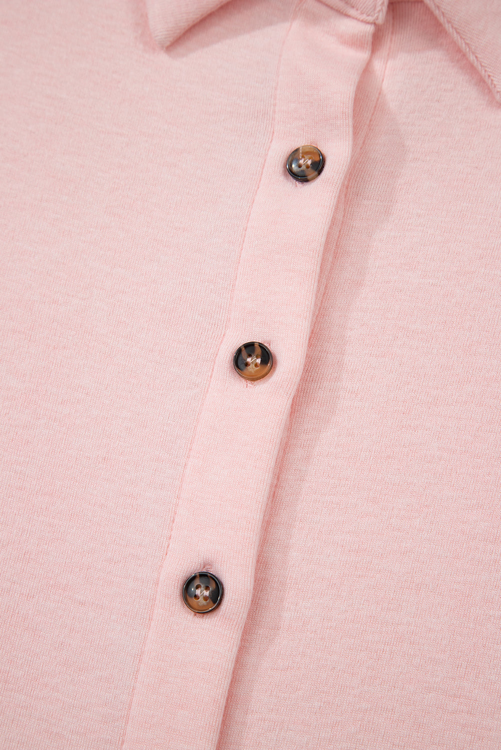 Light Pink 3 Pcs Crop Tank Top Shorts with Cardigan Lounge Set