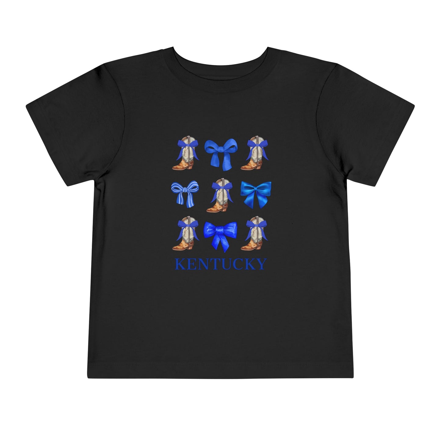 Toddler Kentucky Wildcats Coquette Bow and Cowgirl Boots Shirt