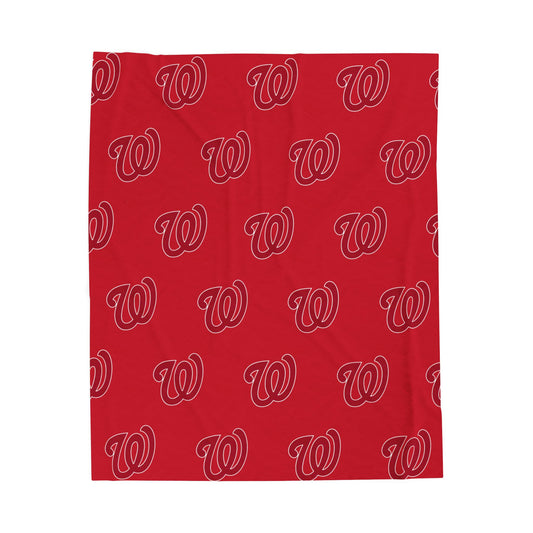 Cozy Velveteen Microfiber WEST JESSAMINE Blanket for Home Decor, Perfect for Gifting, Sports Fans, Game Day, Cozy Evenings, Home Accent