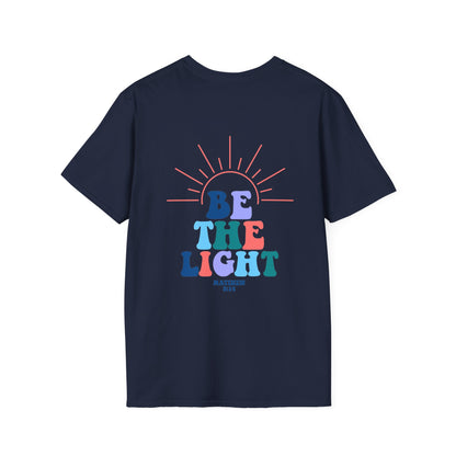 be the light christian bible blue (front and back)