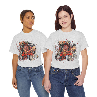 Halloween; Classic Horror Characters with Blood Splatter -- Unisex