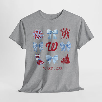 West Jessamine Colts Coquette Cheer Bows - Unisex Tee