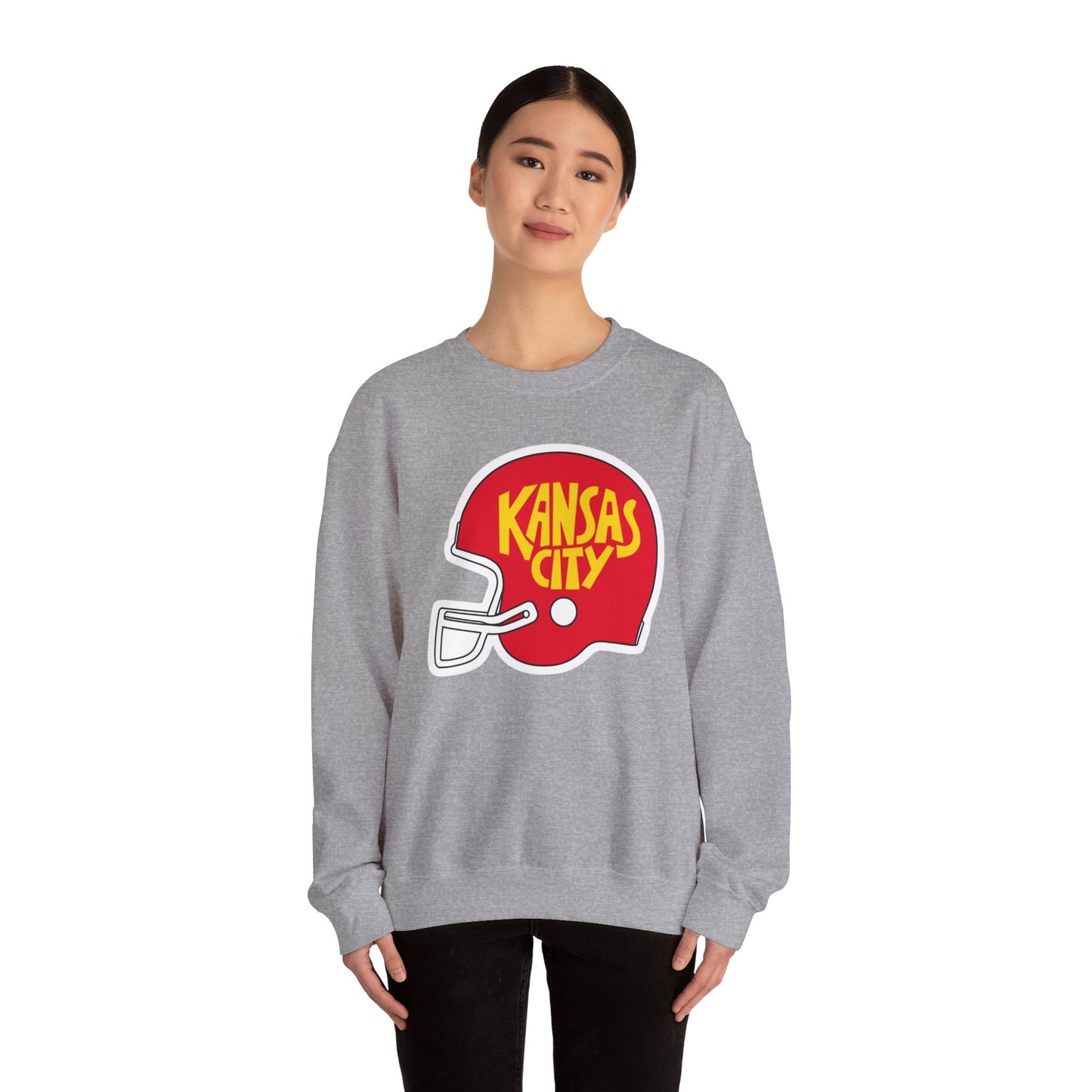 Game Day KS Chiefs Football Helmet - Unisex Sweatshirt