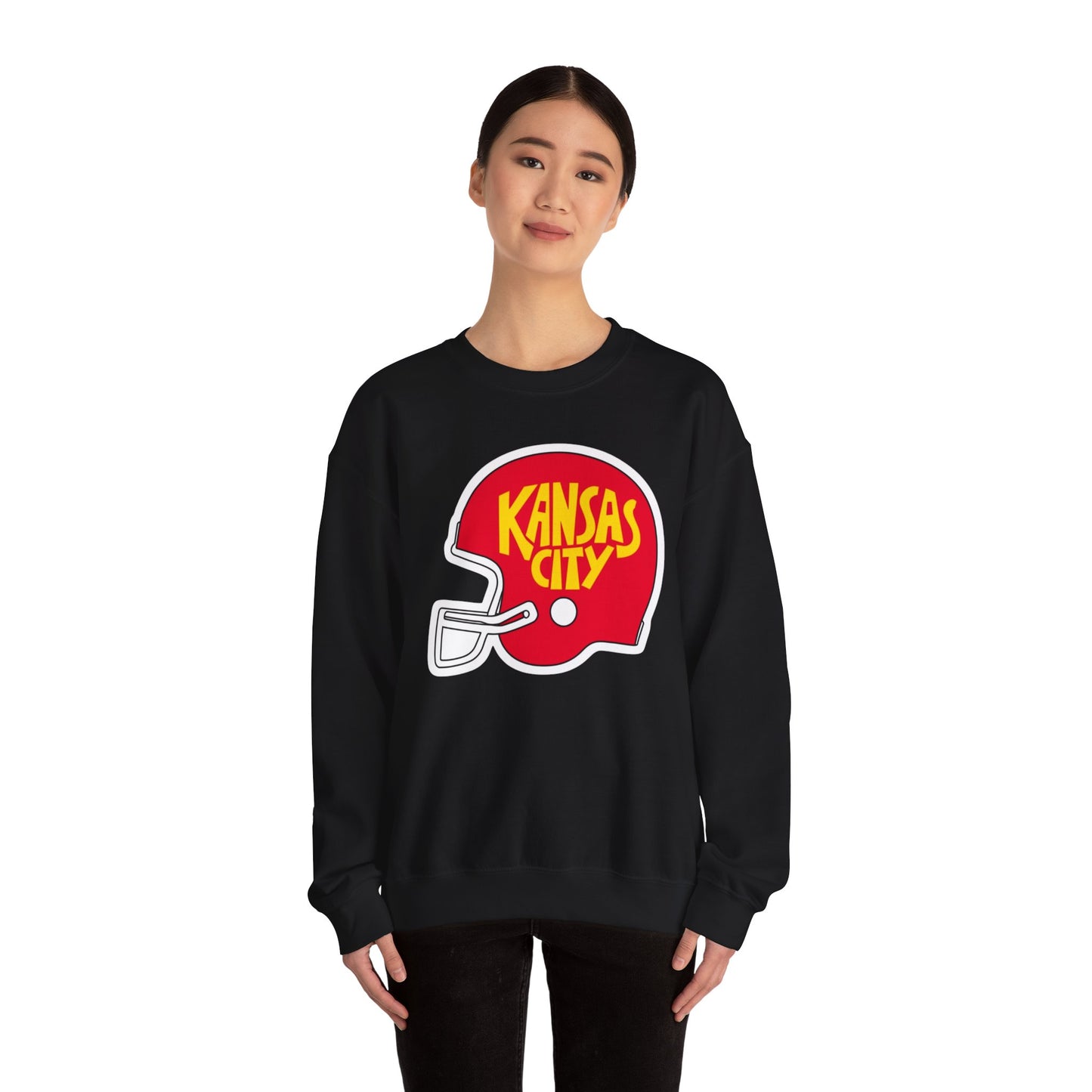 Game Day KS Chiefs Football Helmet - Unisex Sweatshirt