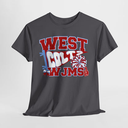 West Jessamine WJMS Colts Fan Tee —  Front & Back Unisex Tee