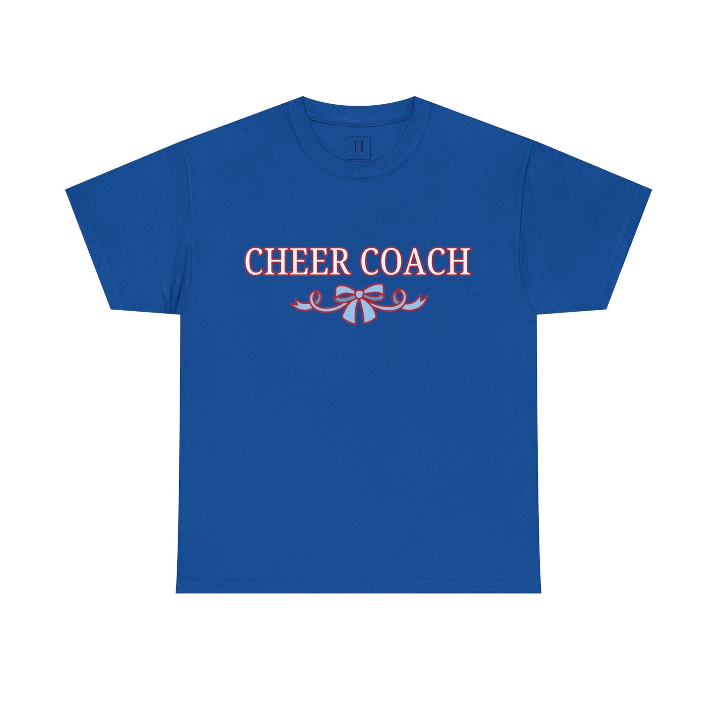 Cheer Coach (RED) Coquette Bow Unisex Heavy Cotton Tee