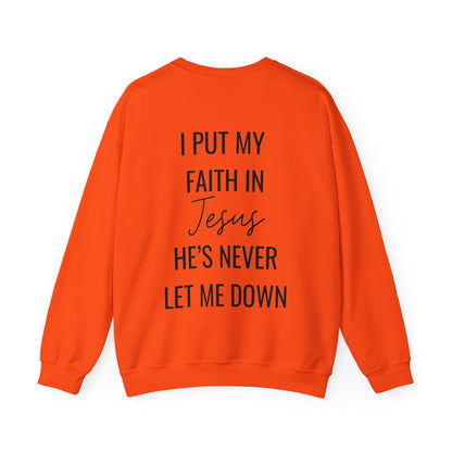Fearless, Faith In Jesus Christian Sweater (Front and Back)