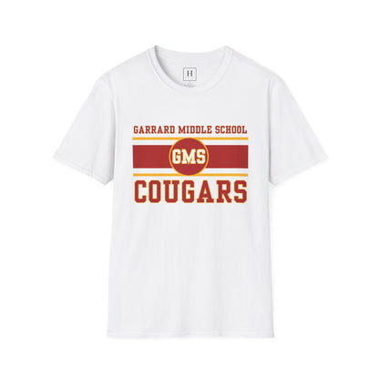 GMS Garrard Middle School Cougars T-Shirt (Front Only)