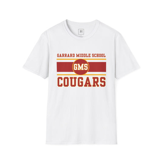 GMS Garrard Middle School Cougars T-Shirt (Front Only)