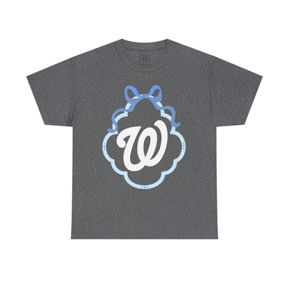 W COQUETTE BLUE BOW & BORDER