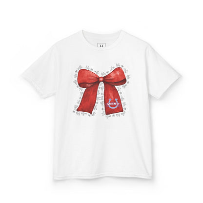 YOUTH --- Let's Go Colts Bow - West Horseshoe Logo Unisex T-Shirt