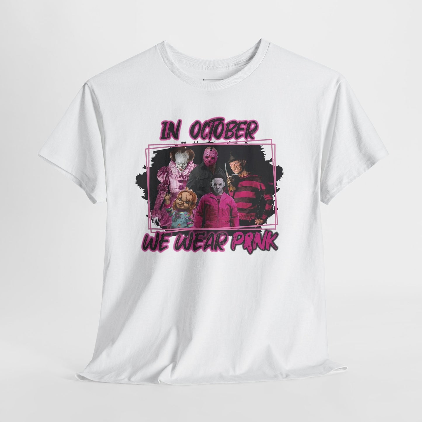 Halloween; Classic Horror Characters; Breast Cancer Awareness -- Unisex