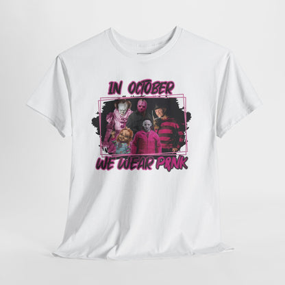 Halloween; Classic Horror Characters; Breast Cancer Awareness -- Unisex