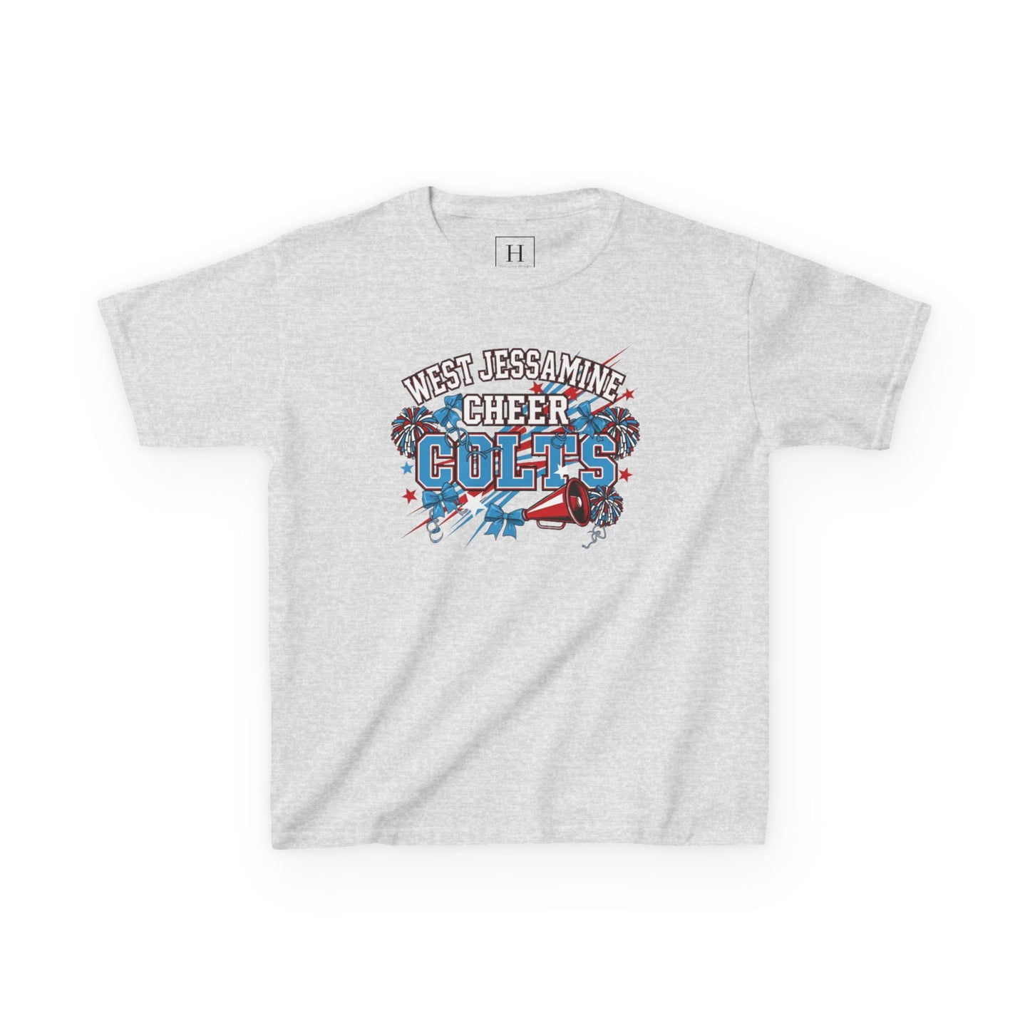 YOUTH - - West Jessamine Cheer COLTS - Poms, Bows, Stars - Unisex Shirt