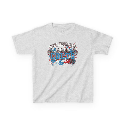 YOUTH - - West Jessamine Cheer COLTS - Poms, Bows, Stars - Unisex Shirt