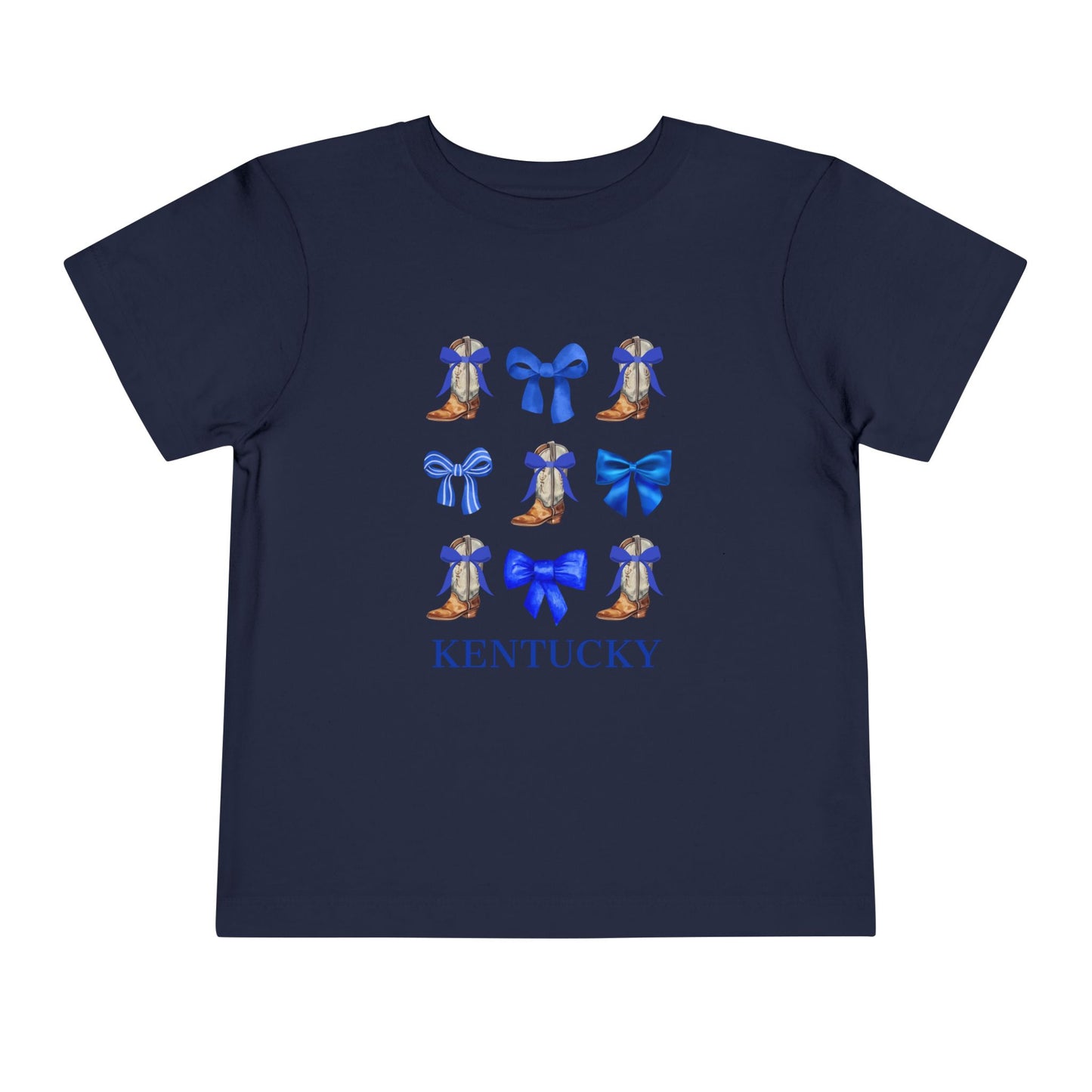 Toddler Kentucky Wildcats Coquette Bow and Cowgirl Boots Shirt