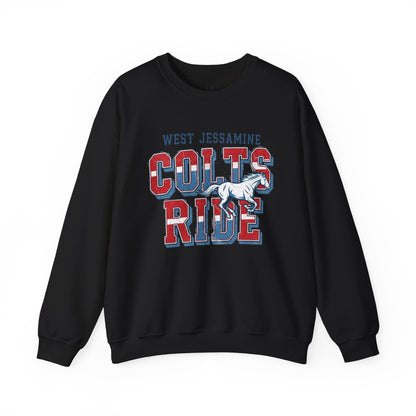 Crewneck Sweatshirt - West Jess RIDE COLTS Sweater