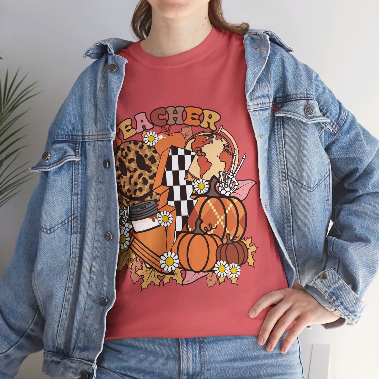 Fall Retro Teacher T-Shirt