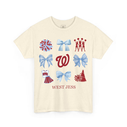 West Jessamine Cheer Coquette Bows Unisex Tee