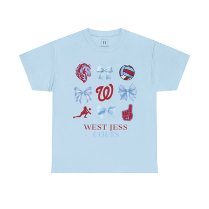 Volleyball Coquette Bows Unisex Tee - West Jessamine
