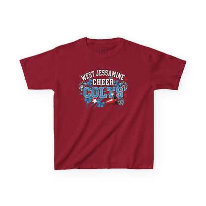 YOUTH - - West Jessamine Cheer COLTS - Poms, Bows, Stars - Unisex Shirt