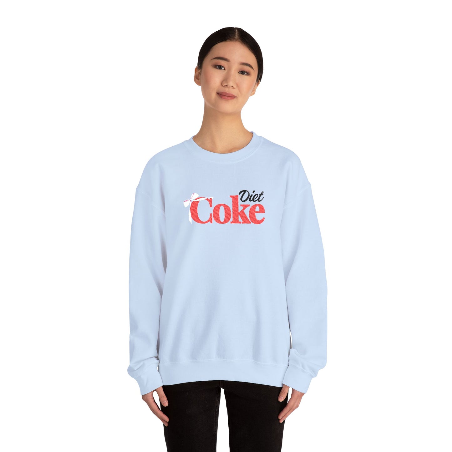 Bow 'Diet Coke' Crewneck Sweatshirt - Embroidered