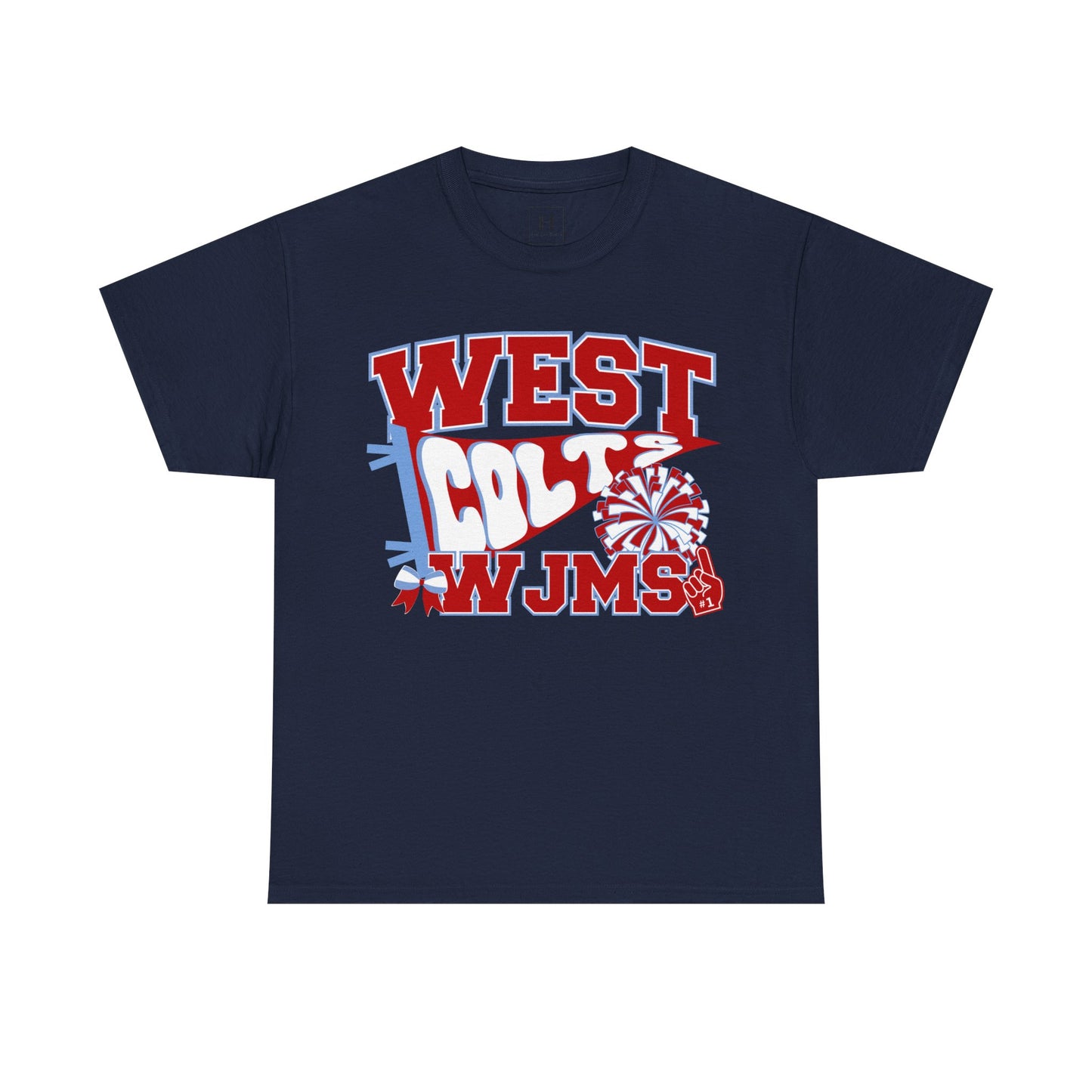 West Jessamine WJMS Colts Fan Tee —  Front & Back Unisex Tee