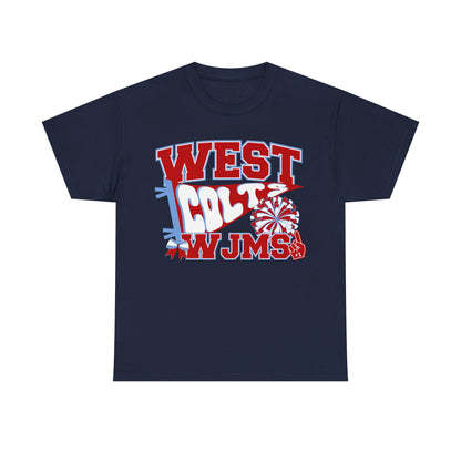 West Jessamine WJMS Colts Fan Tee —  Front & Back Unisex Tee