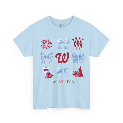 West Jessamine Colts Coquette Cheer Bows - Unisex Tee
