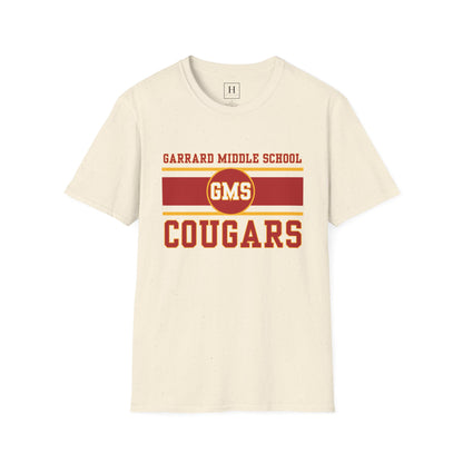 GMS Garrard Middle School Cougars T-Shirt (Front Only)