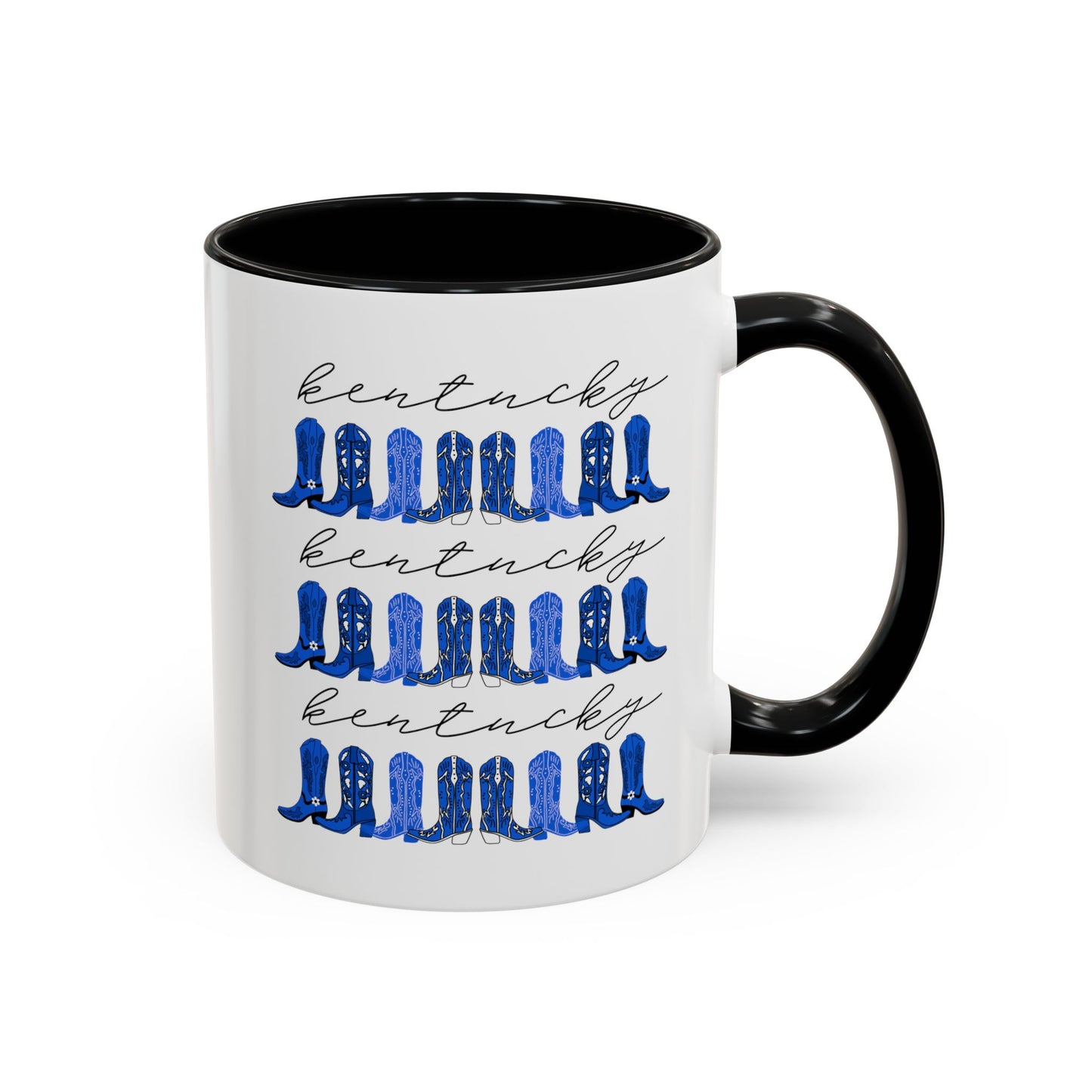 Kentucky cowgirl boots UK Blue Coffee Mug, 11oz