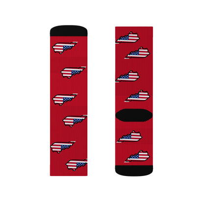 America Kentucky Socks in Red