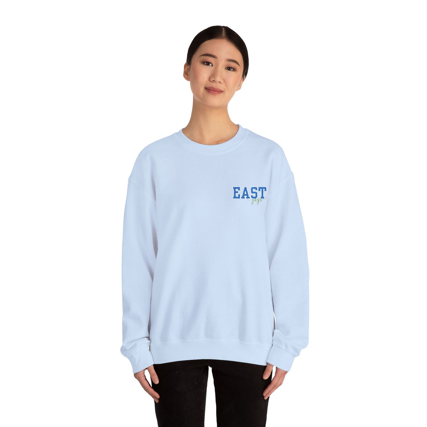 East Jessamine Jags Crewneck Sweatshirt | Unisex Pullover -- Embroidered