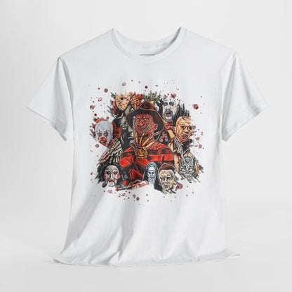 Halloween; Classic Horror Characters with Blood Splatter -- Unisex